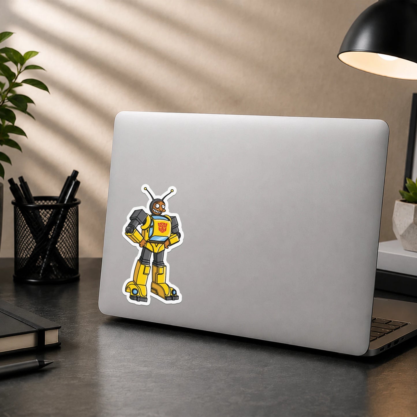 Bumblebee Man Transformers Sticker