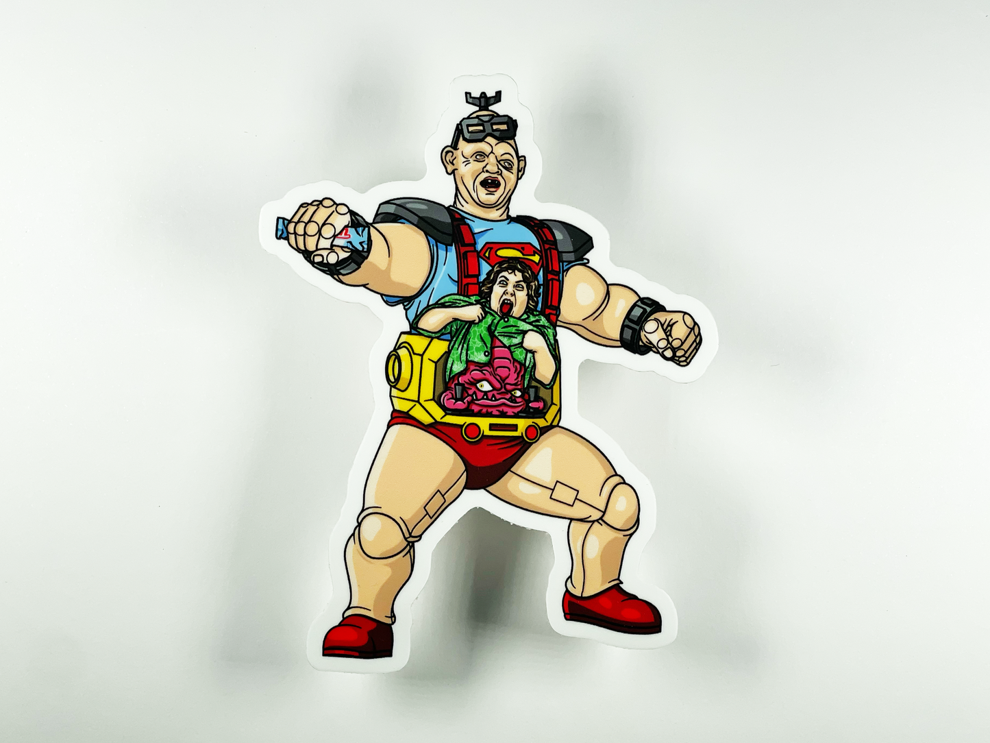 Goonies Sloth / Chunk Krang TMNT Mashup Sticker