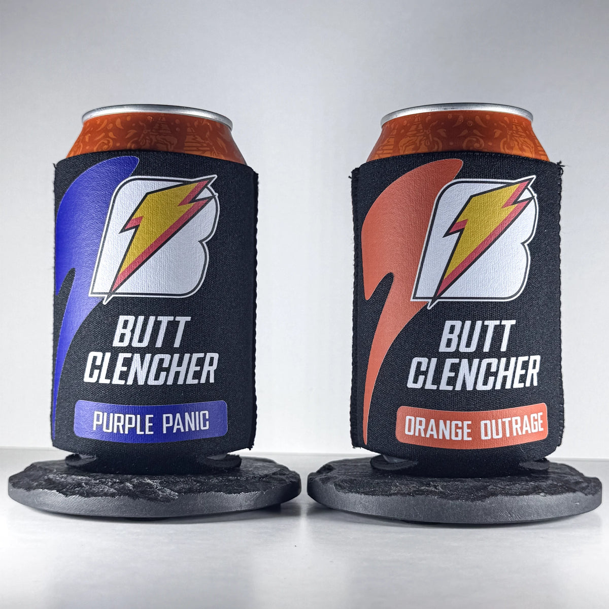 Butt Clencher Can Cooler | Funny Sports Koozie