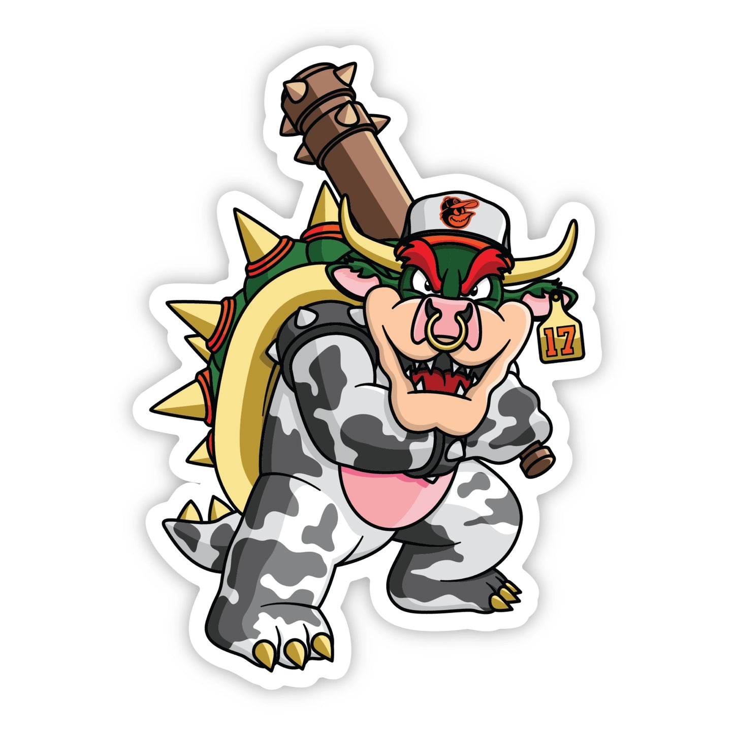 Cowser Orioles Bowser Sticker