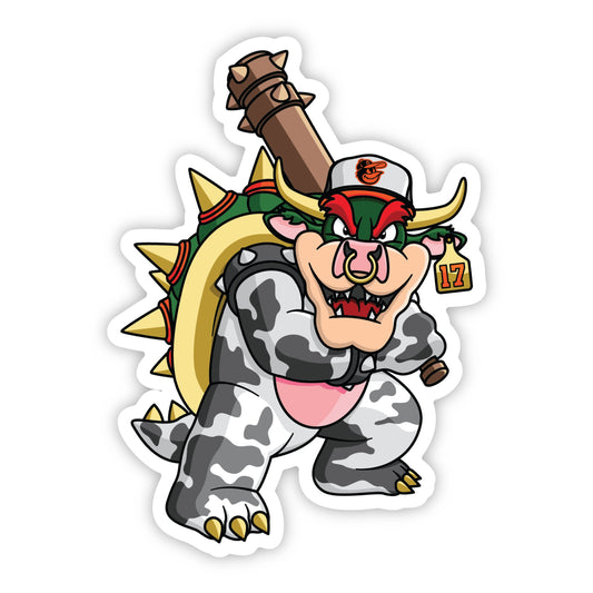 Cowser Orioles Bowser Sticker