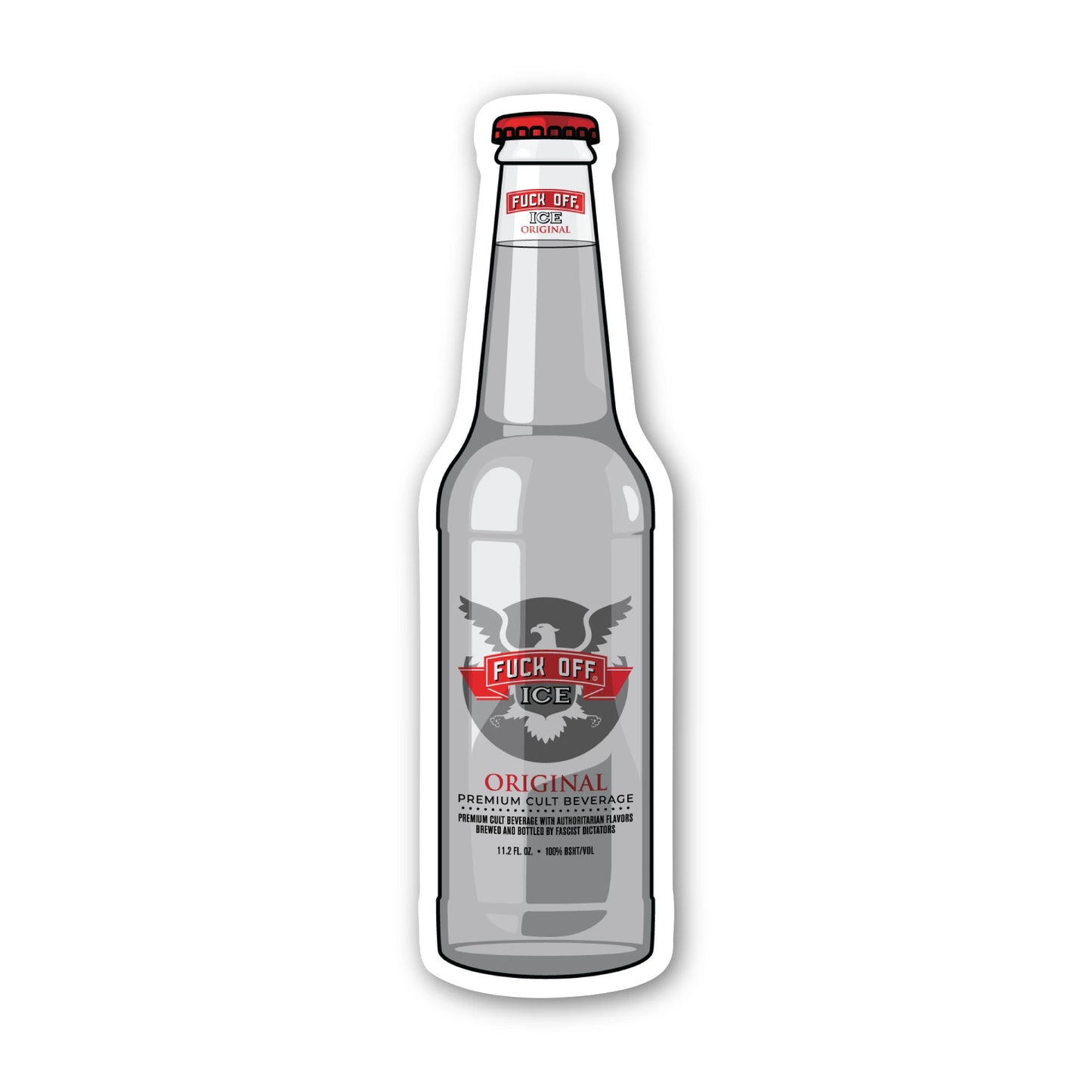 F*ck ICE Smirnoff Parody Sticker