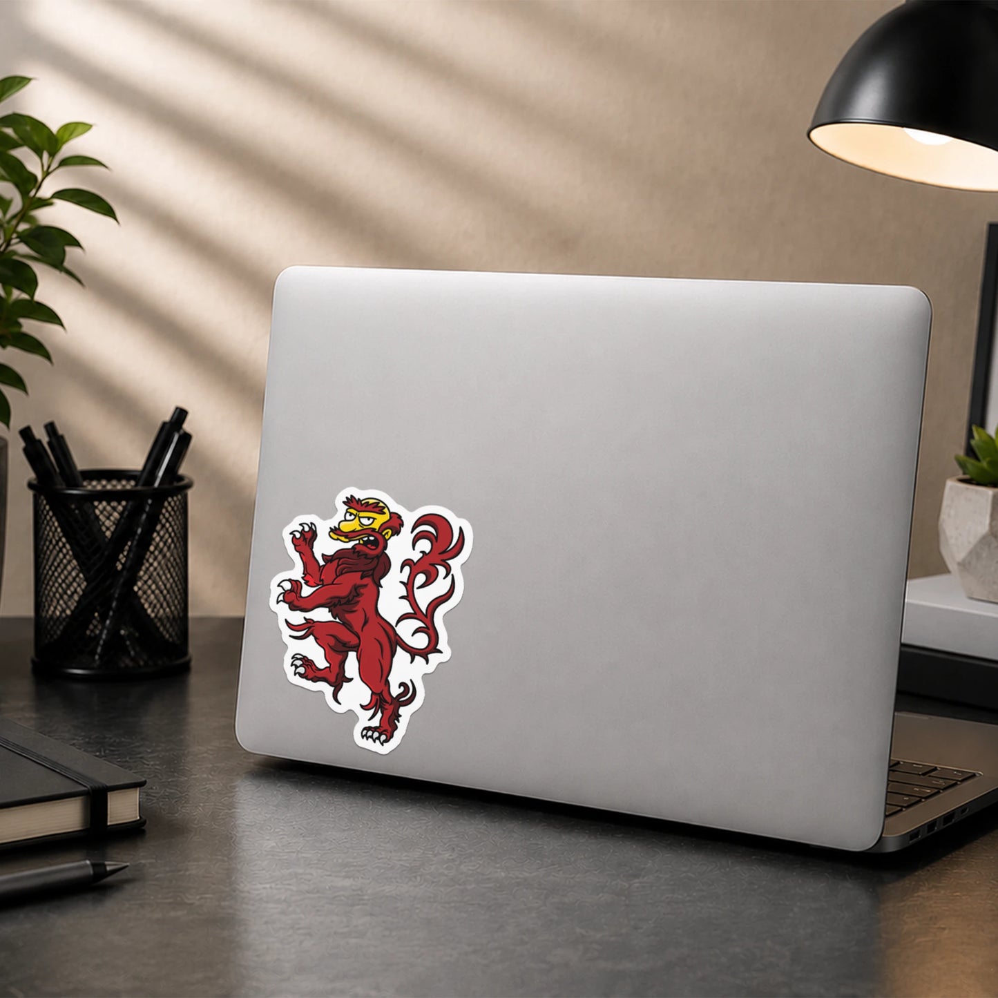 Groundskeeper Willie Scottish Lion Sticker