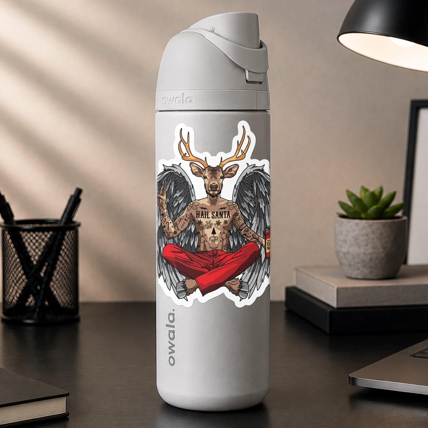 Hail Santa Baphomet Sticker
