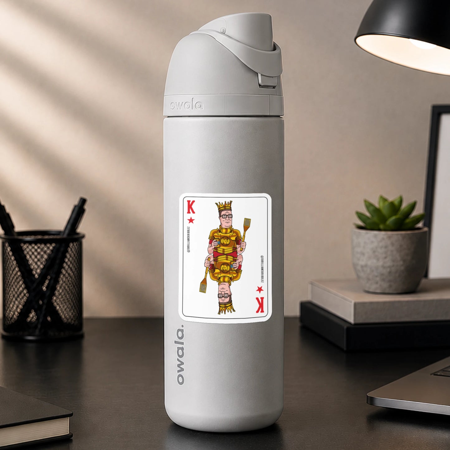 Hank Hill Playing Card Sticker