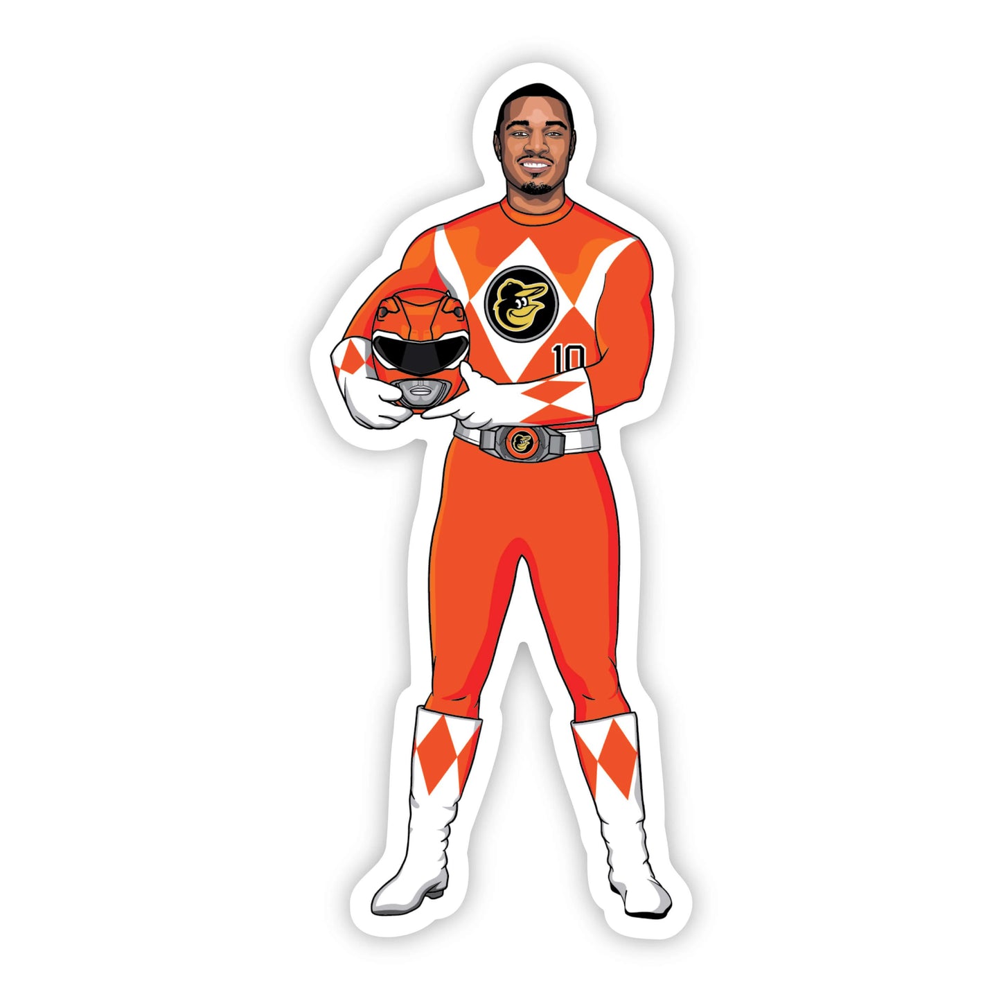 Adam Jones Orange Ranger Sticker