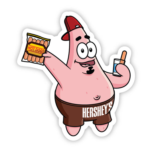 Patrick Chocolate Starfish Sticker