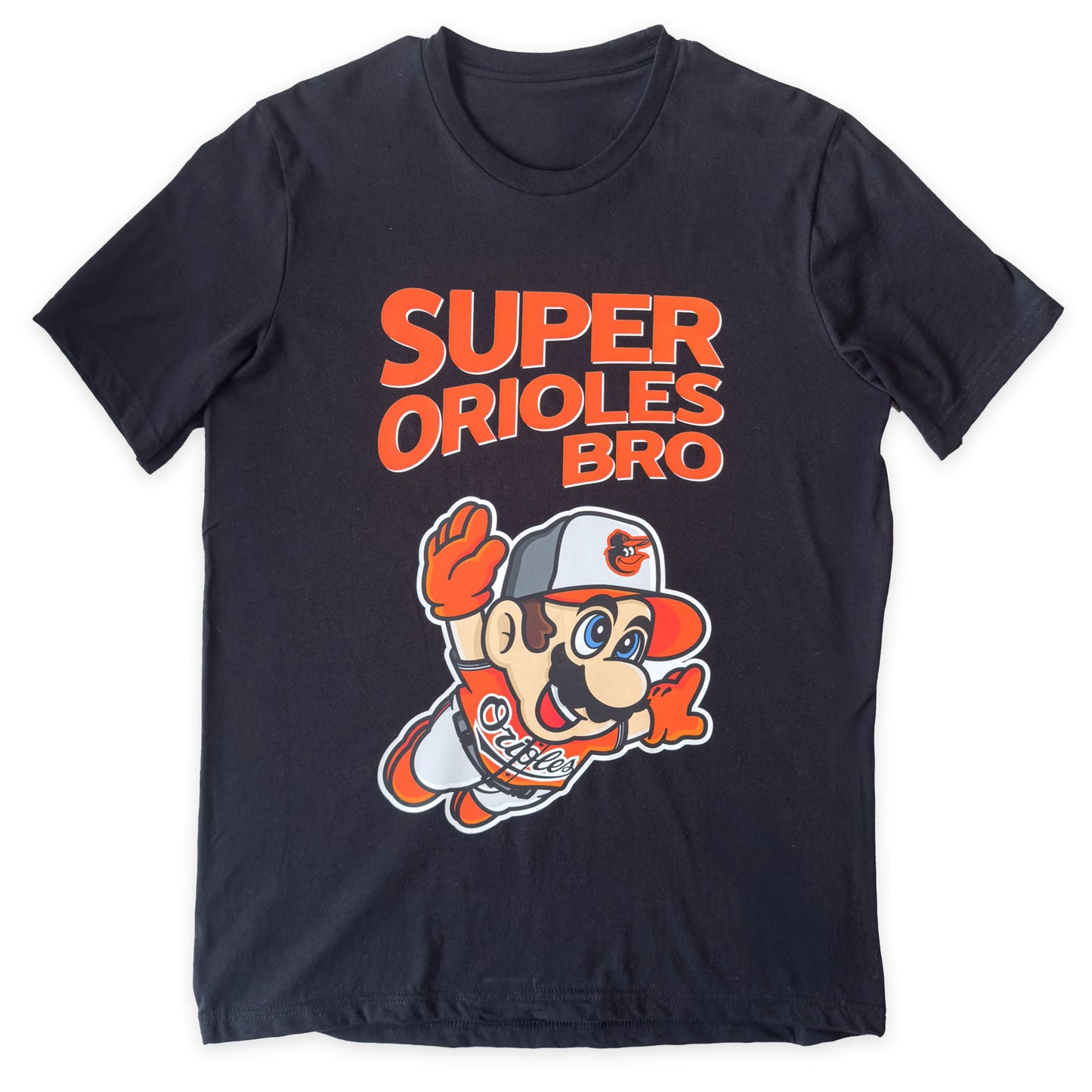 Super Orioles Bro Shirt | Funny Baltimore Baseball Retro Gaming Graphic Tee