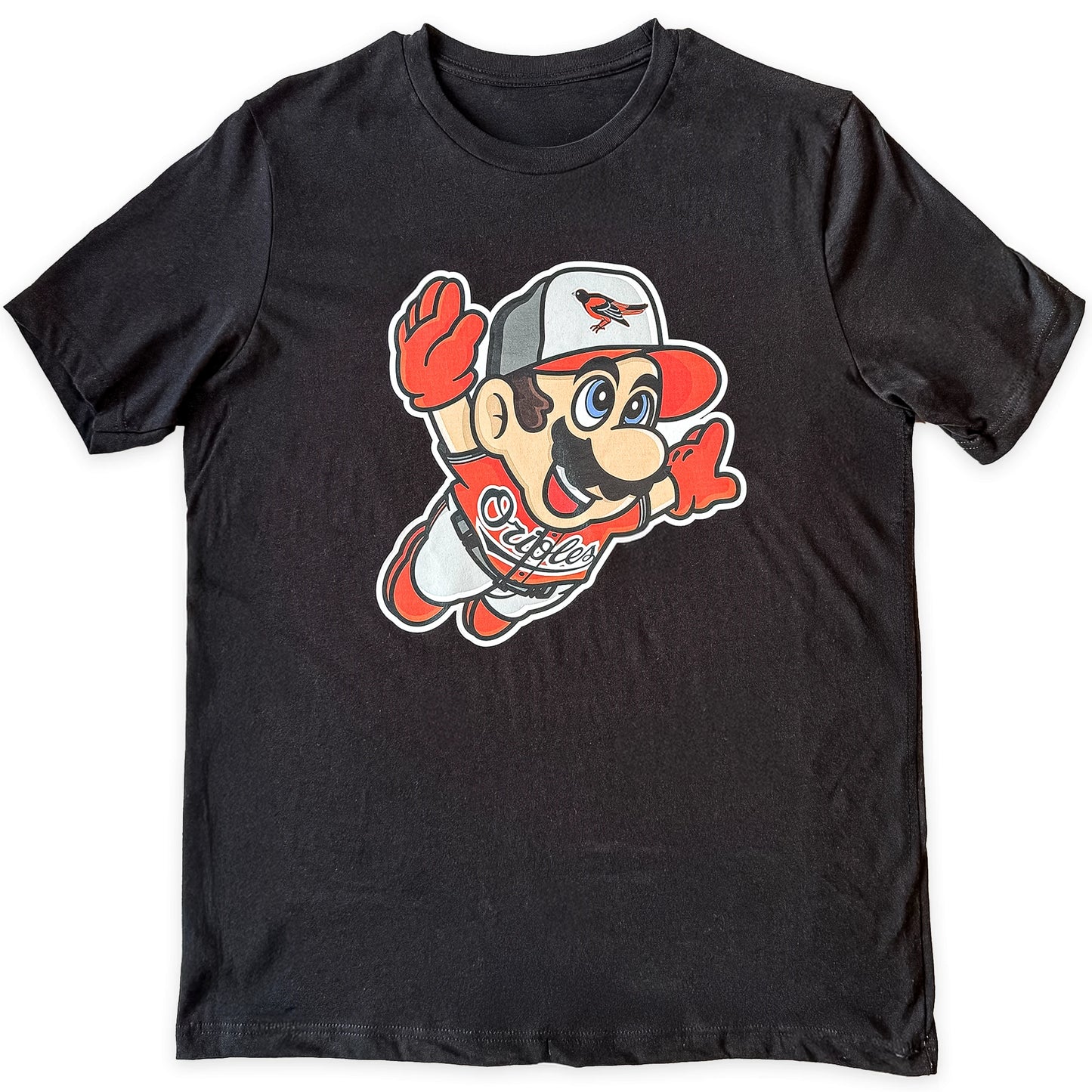 Orioles MariO Shirt | Funny Baltimore Baseball Retro Gaming Graphic Tee