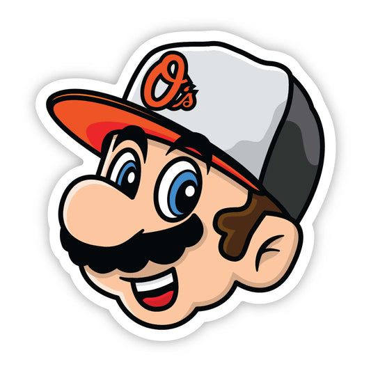 Baltimore Baseball Mario Sticker
