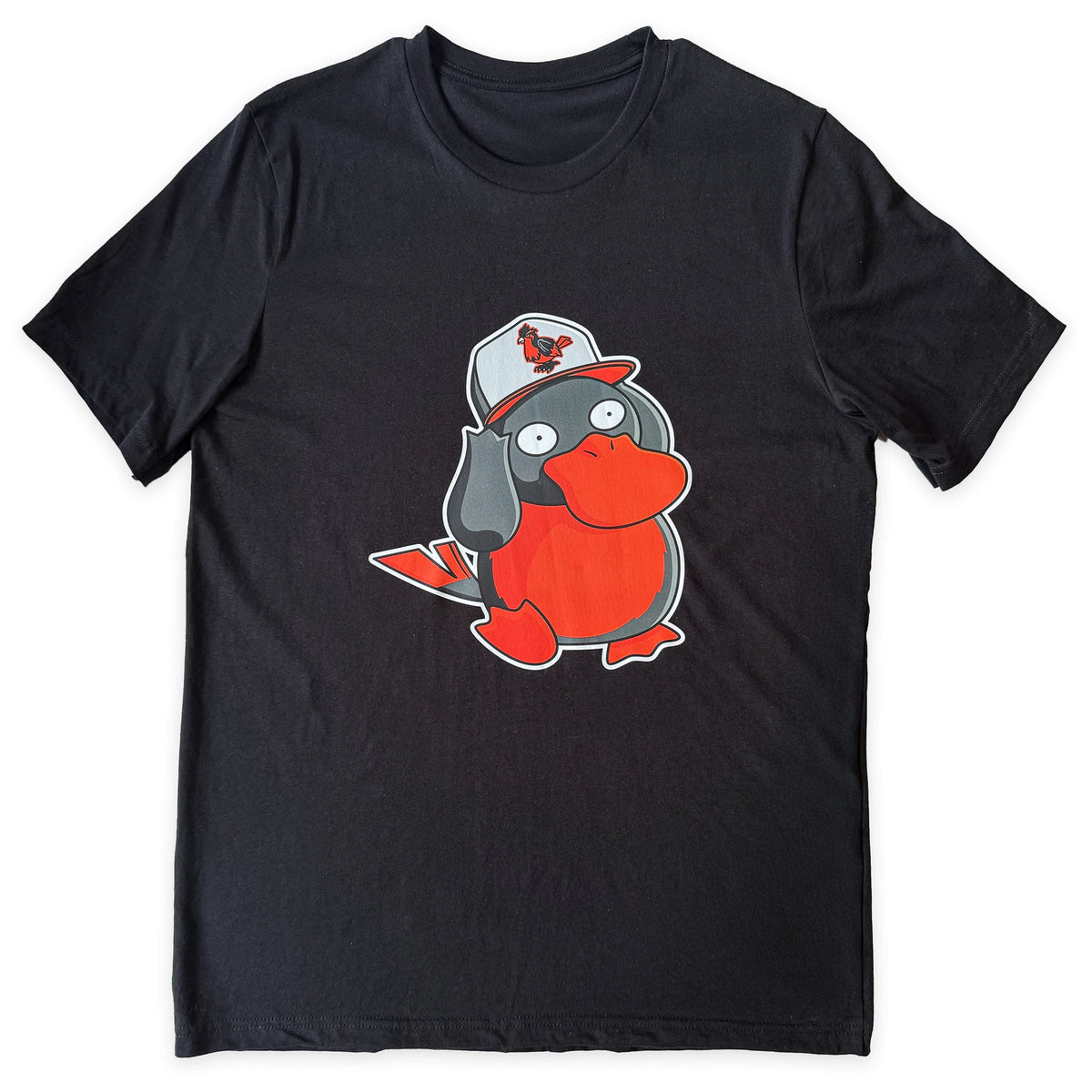 Funny Baltimore Baseball Psyduck Shirt | Retro Gaming Fan Graphic Tee