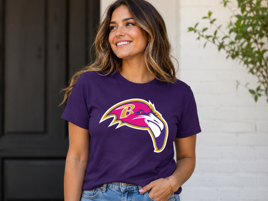 Pink Flamingo Raven Shirt | Funny Baltimore Football Fan Graphic Tee