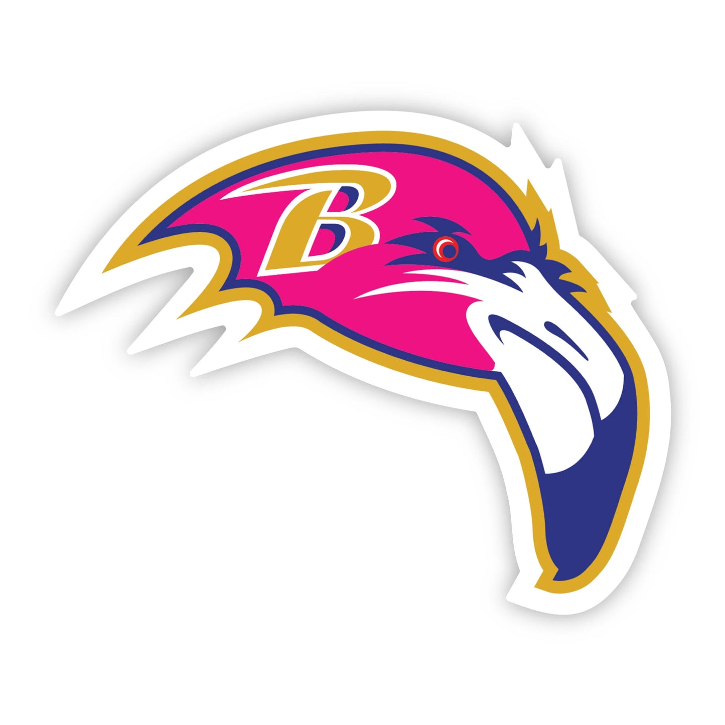 Ravens Flamingo Sticker