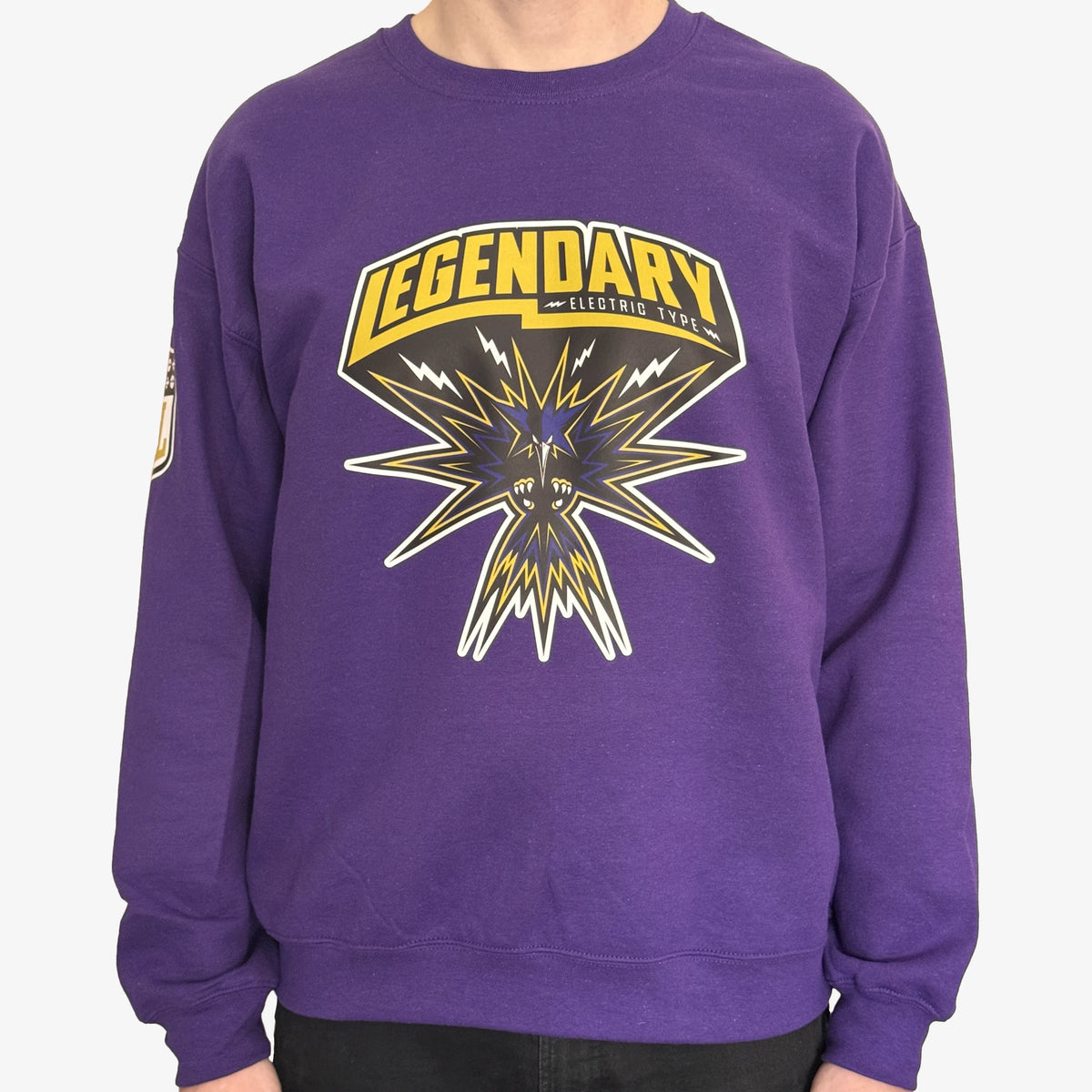 LEGENDARY Electric Type – Baltimore Football Crewneck Sweatshirt (Preorder)