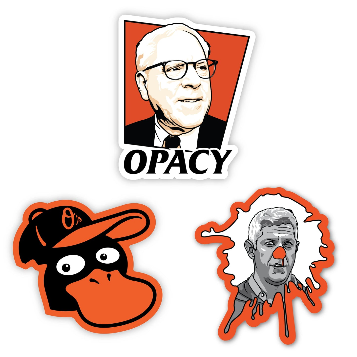 Not Another Rebuild Orioles Sticker Pack | 3 Waterproof Vinyl Stickers