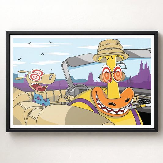 Rocko & Heffer Fear and Loathing Poster Print