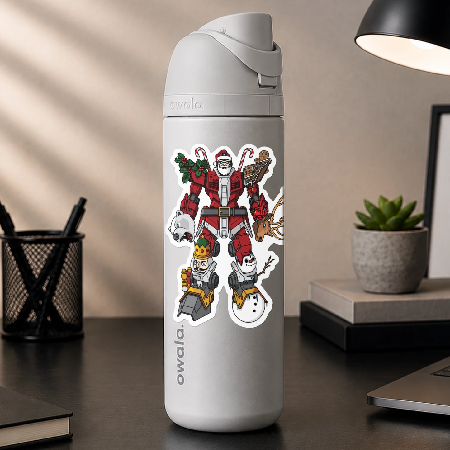 Santa Mech Sticker