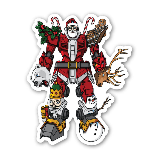 Santa Mech Sticker