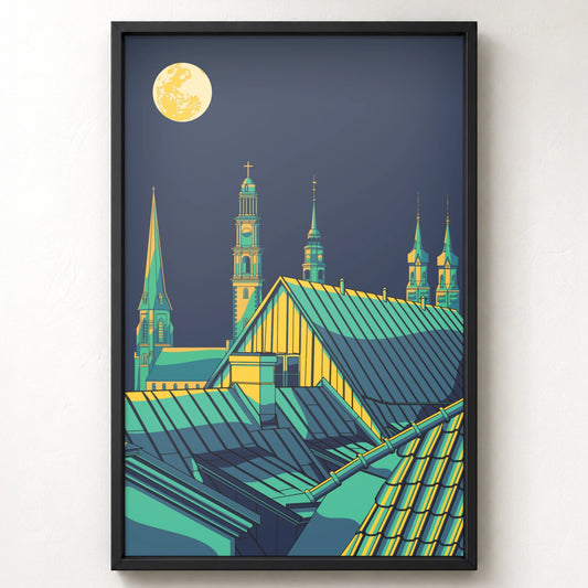 Clustered Spires of Frederick Poster Print