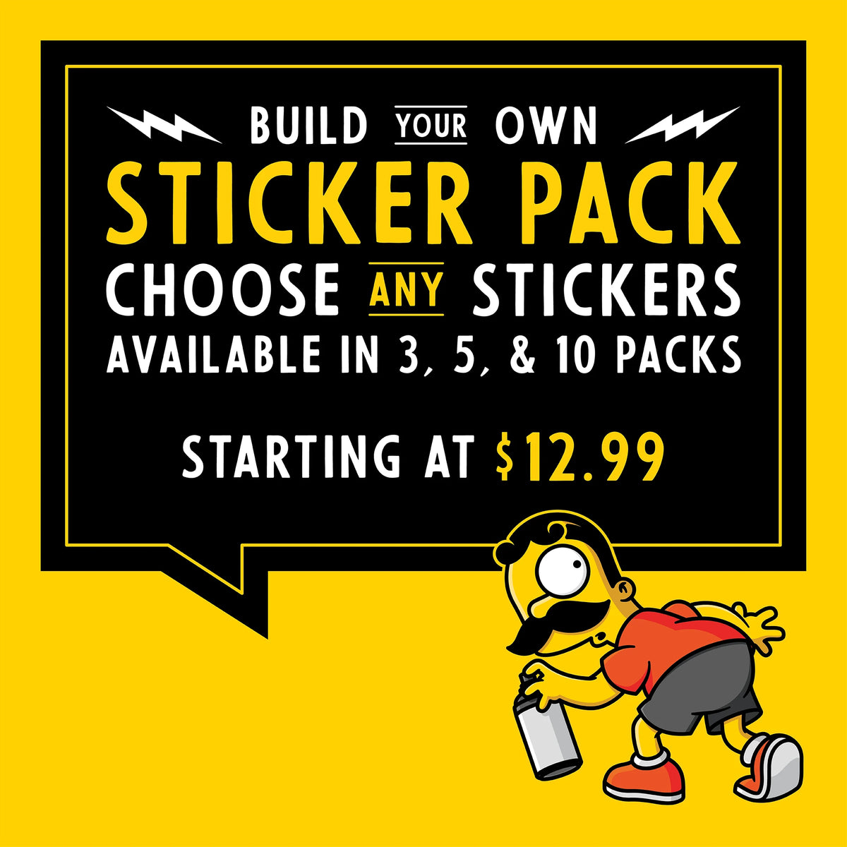 Build Your Own Sticker Pack | Choose Any 3, 5, or 10 Skrilliam Stickers