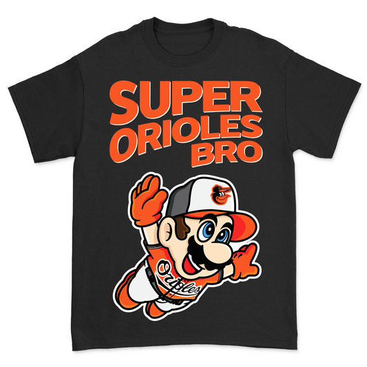 Super Orioles Bro - Mario T-Shirt