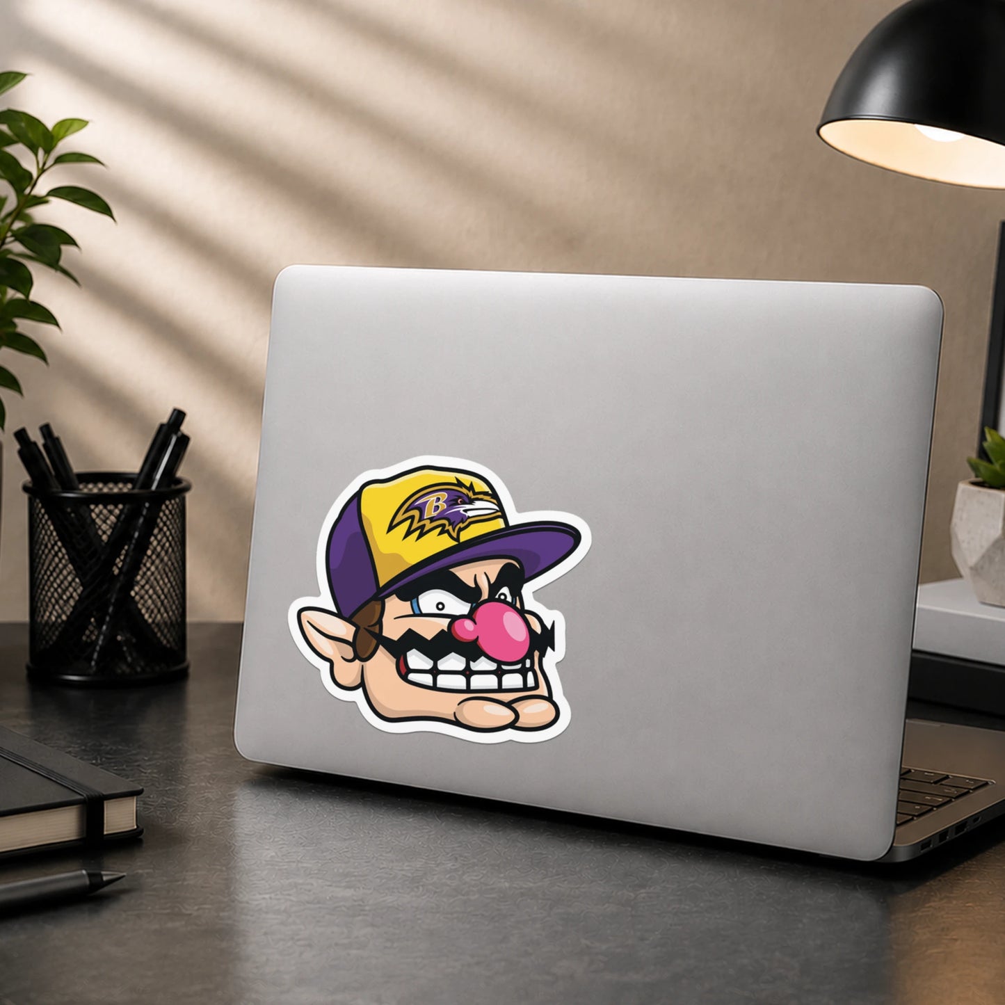 Baltimore Wario Ravens Sticker