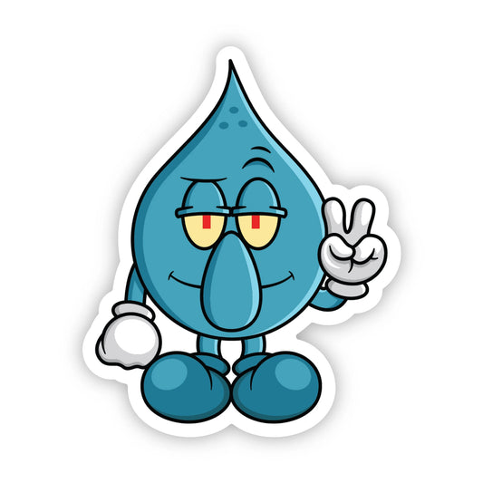 Squidward Wet Willy World Industries Sticker