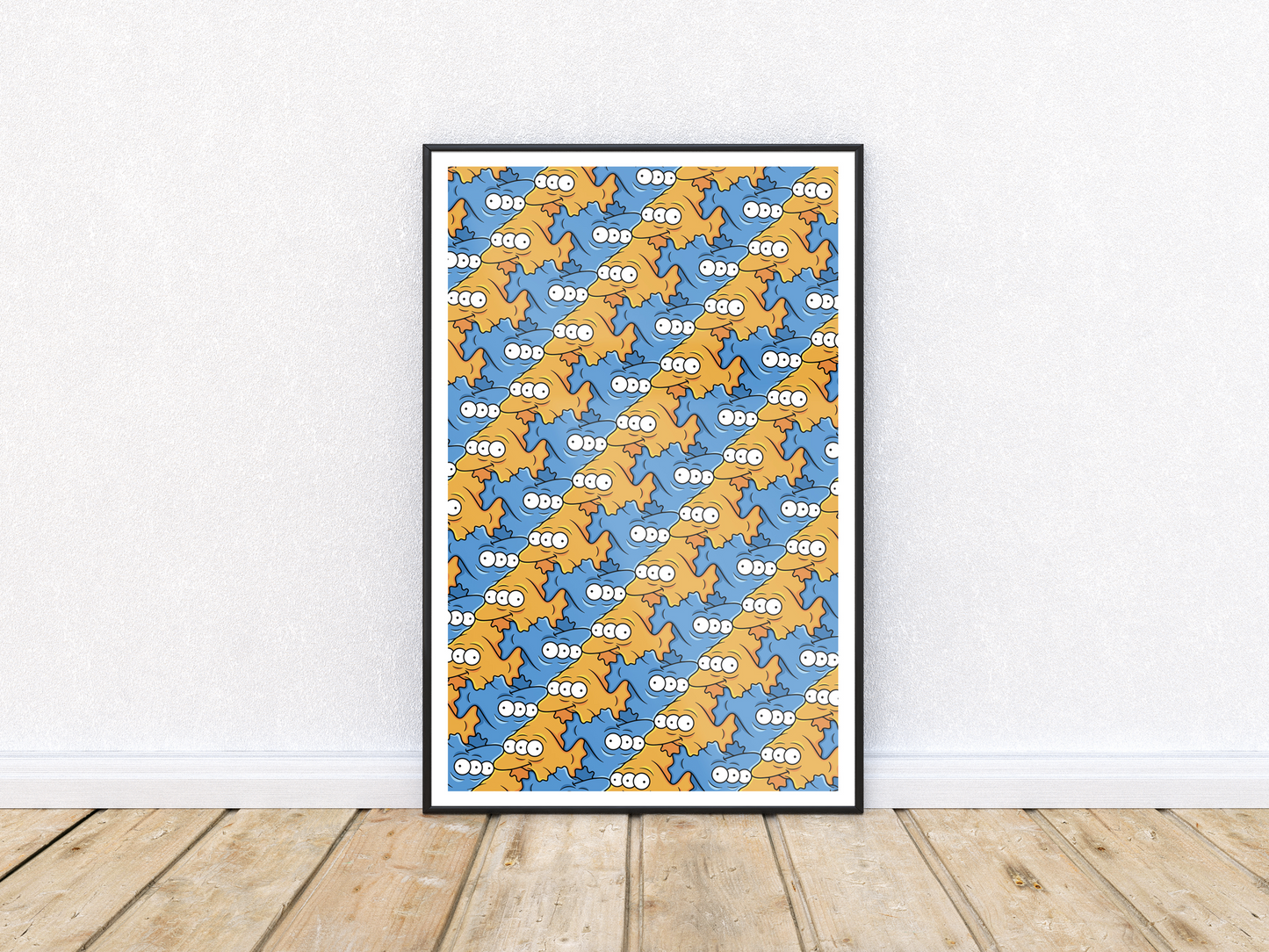 Simpsons Blinky Tessellation Print (11x17)