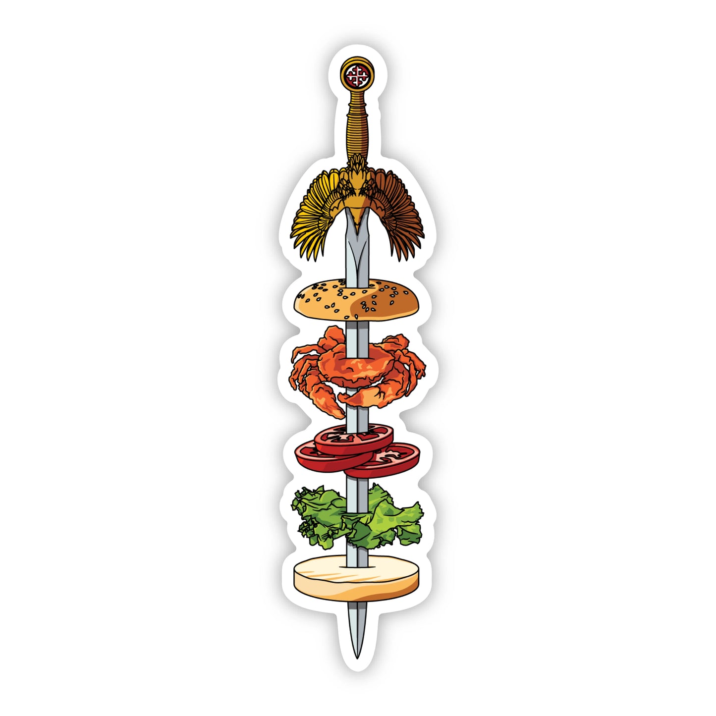 Soft Shell Crab Sandwich Sticker