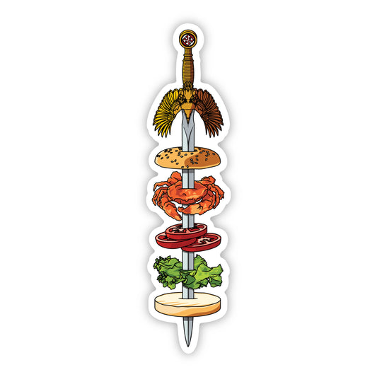 Soft Shell Crab Sandwich Sticker
