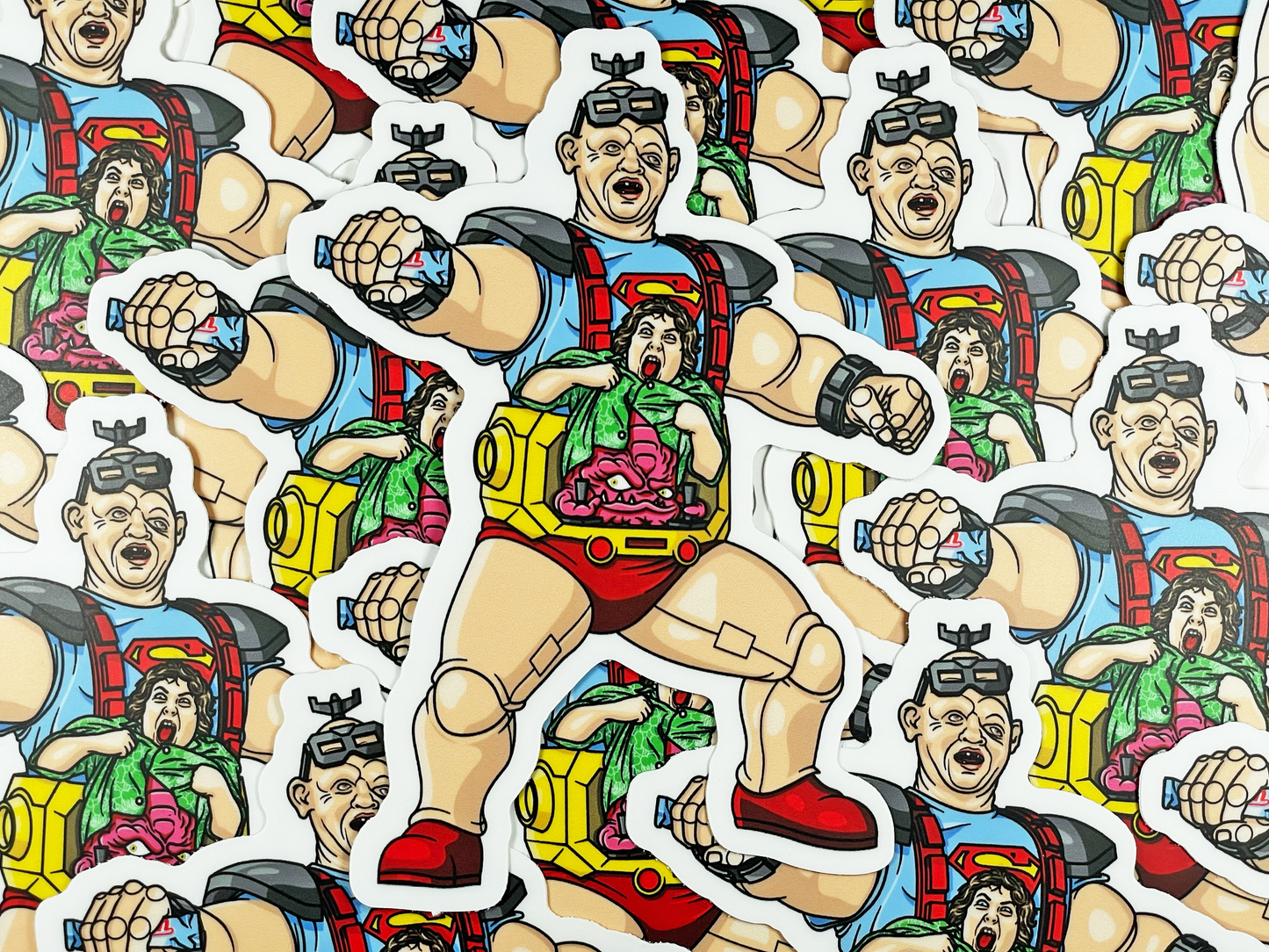 Goonies Sloth / Chunk Krang TMNT Mashup Sticker