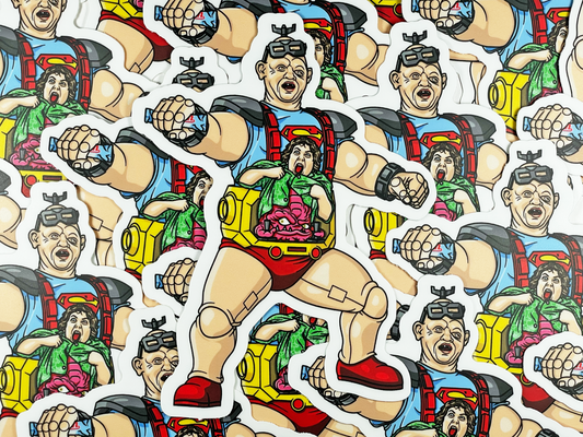 Goonies Sloth / Chunk Krang TMNT Mashup Sticker