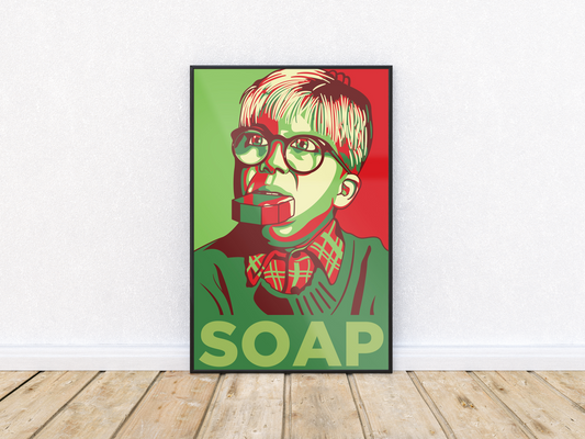 A Christmas Story Soap Print (11x17)